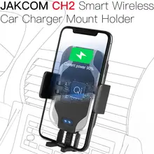 JAKCOM CH2 Smart Wireless Car Charger Holder Hot Sale in Stands As Qi Fast Charging with LED Indicator Stand Accessories 