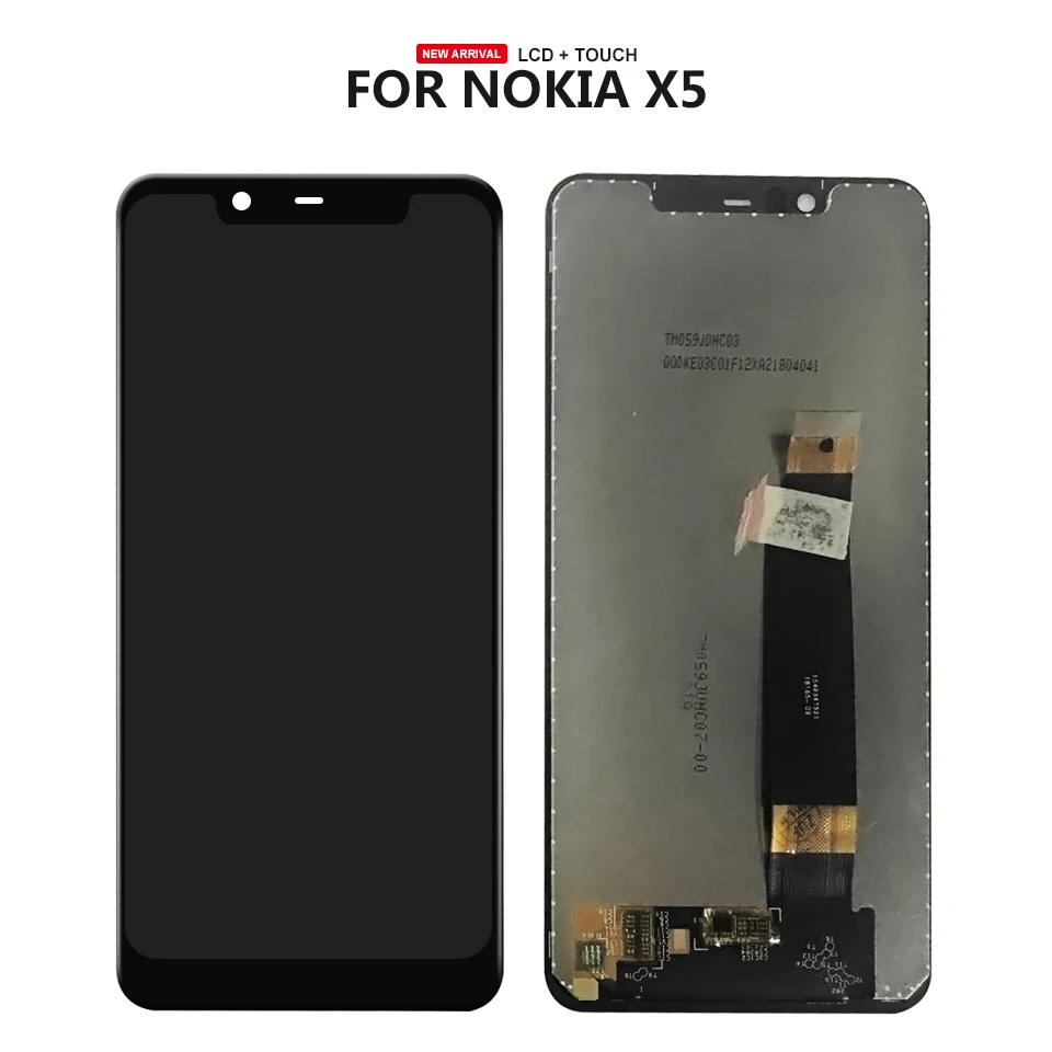 

New 5.8" For Nokia X5 Touch Screen Digitizer LCD Display Assembly Free Shipping