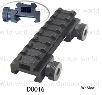 

1pc D0016 Dovetail 20mm Weaver Adapter with Wrench Tactical Scopes Lasers Picatinny 20mm Rail Mount Extend Mount scope bases