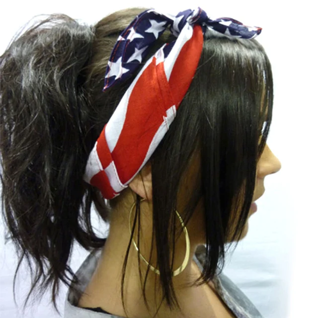 14 American Stars and Stripes USA Flag Bandana Hair Band 14%Top ...