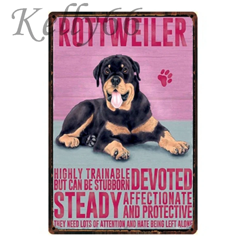 Kellysigns Poster Signe Race De Chien Caniche En Métal