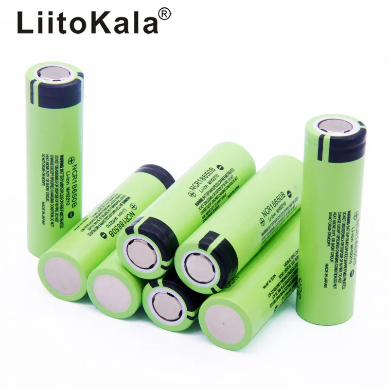 Литиевые аккумуляторы LiitoKala аккумуляторные батареи для фонариков NCR18650B 3 7 в 3400