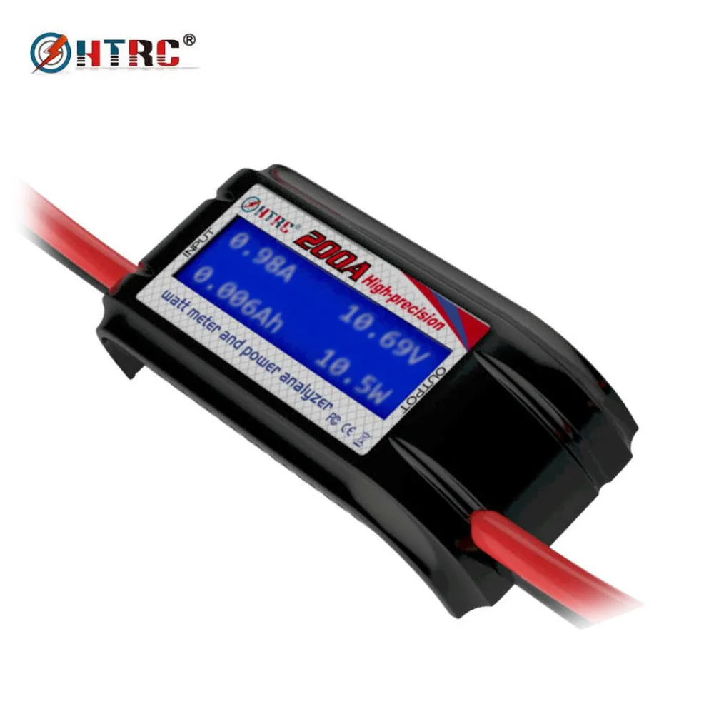 

HTRC 60V 200A High Precision Watt Meter Voltage Amp Meter Power Analyzer 8 Gauge Wire