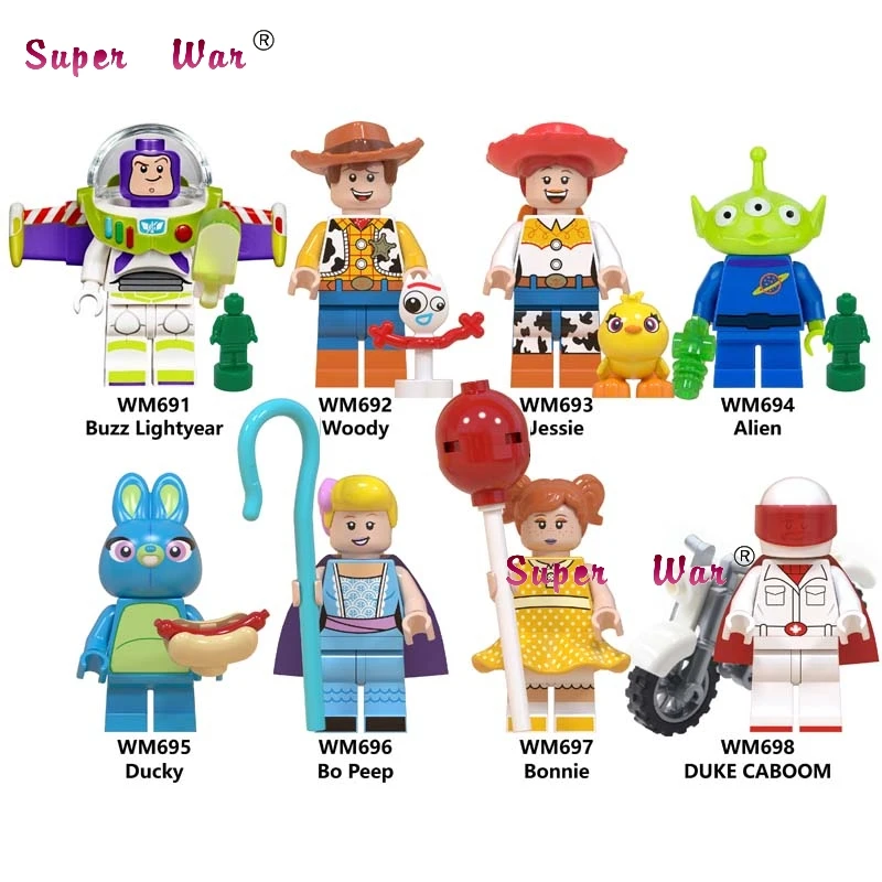 Single Toy Story 4 Buzz Lightyear Woody Jessie Ducky Bo