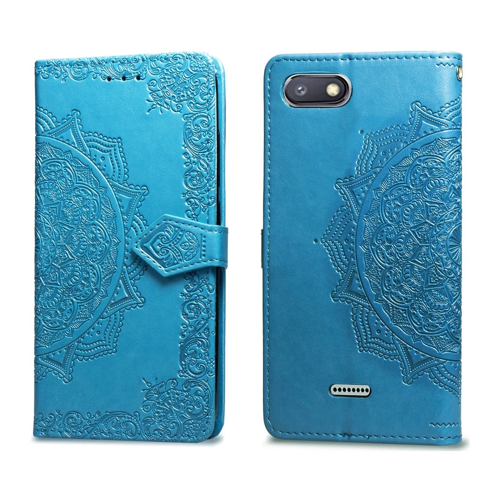 Роскошный чехол для телефона Xiaomi Redmi 6A кожаный силиконовый кошелек книжка 6 Pro Note