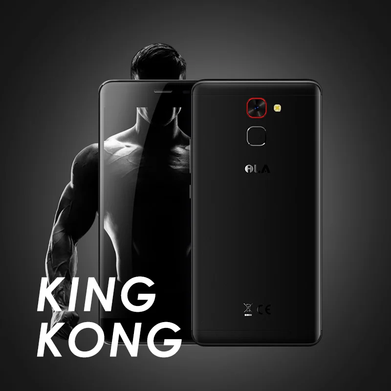 Nuevo Teléfono Móvil iLA S1 MT6737T Quad Core 5000 mAh Smartphone 5,5 pulgadas FHD 2 GB RAM 16 GB ROM volver huella digital Android teléfonos móviles