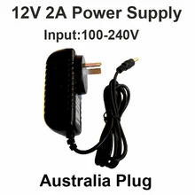 Горячие 12V2A хорошее качество Мощность адаптер питания АС австралийский разъем для камеры видеонаблюдения IP камеры и DVR, AC100-240V к dc12v2a конвертер