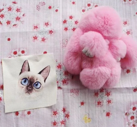 12*12 см милый кот ткань для шитья кошельков "сделай сам" Домашний текстиль мультфильм хлопок ткань Декор стены лоскутное шитье - Цвет: H14-5