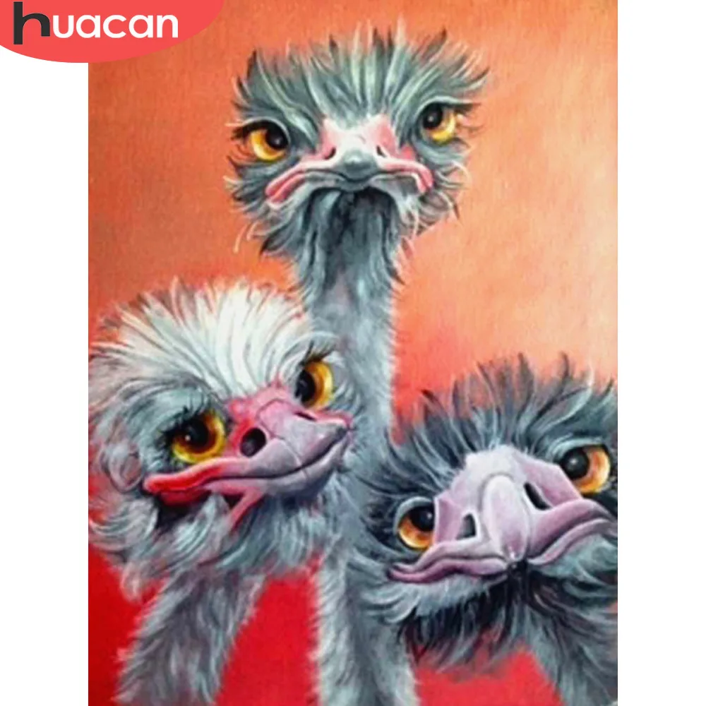 

HUACAN Diamond Embroidery Full Display Animal Diamond Mosaic Diamond Painting Cross Stitch Full Square/round Rhinestone Picture