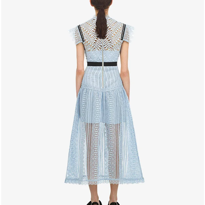 floral cap sleeve midi dress