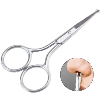 

Beard Trimmer Eyebrow Mustache Scissor Stainless Steel Beard Scissor Barber Black Mini Size Shaving Shear for Men