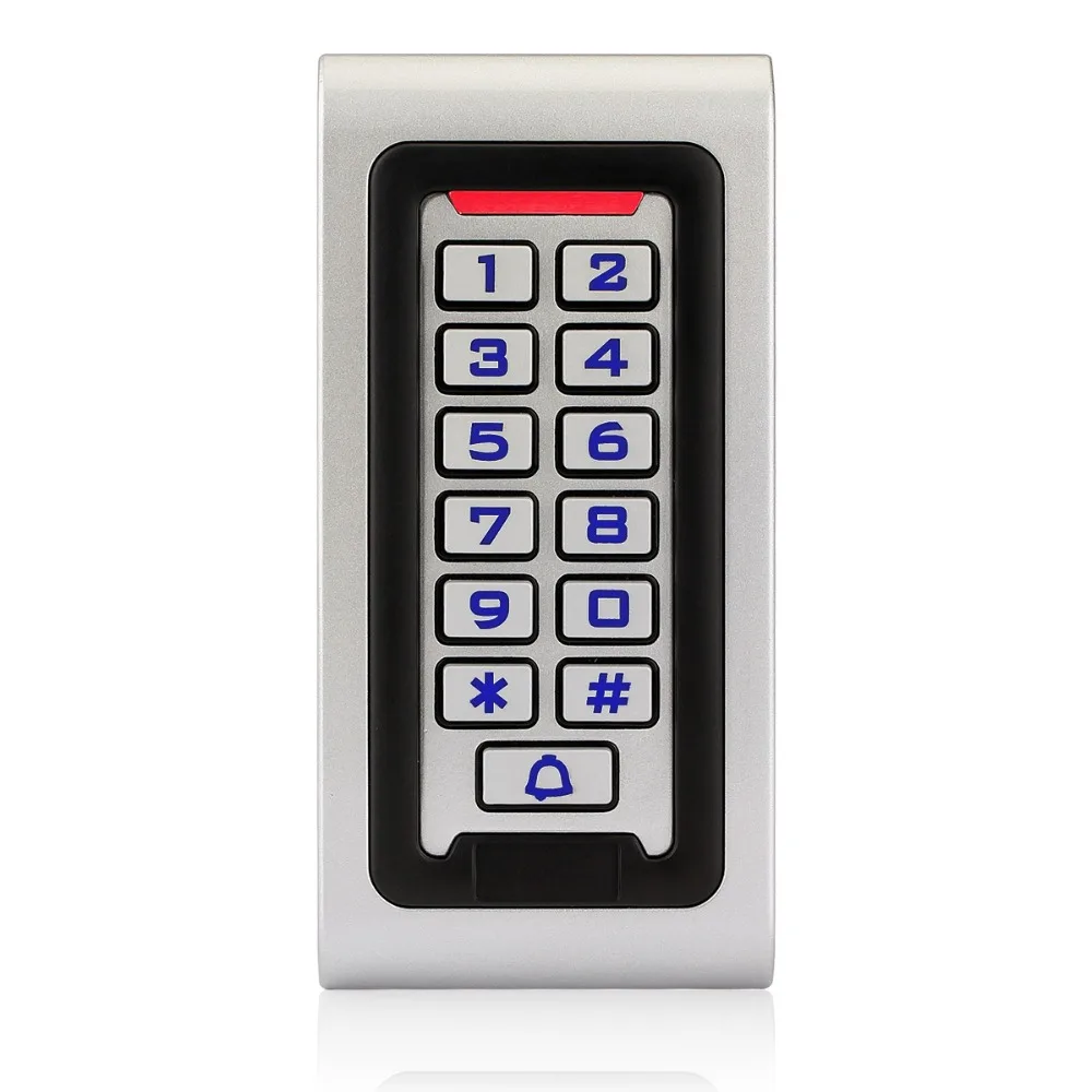 Waterproof IP68 RFID 125KHZ ID Keypad Single Door Stand-alone Access Control & Wiegand 26 bit I/O with Metal Case F1215D Waterproof IP68 RFID 125KHZ ID Keypad Single Door Stand-alone Access Control & Wiegand 26 bit I/O with Metal Case F1215D