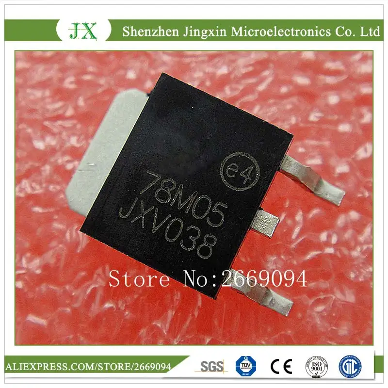 

free shipping 100pcs transistor 78m05 smd TO-252 0.5A THREE TERMINAL POSITIVE VOLTAGE REGULATORS 78m05 TO252