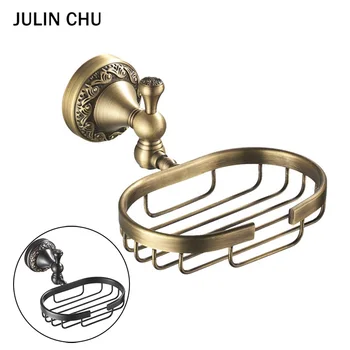 

Bronze Soap Dish Holder Brass Wall Mounted Black Soap Basket Hand Wash Antique Vintage Shower bath Soap Holders for Bathroom WC