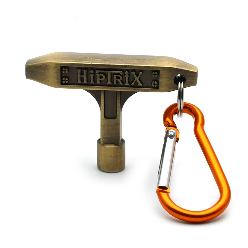Drum Skin 5MM Tuning Key Carabiner Black/Gold/Chrome/Bronze