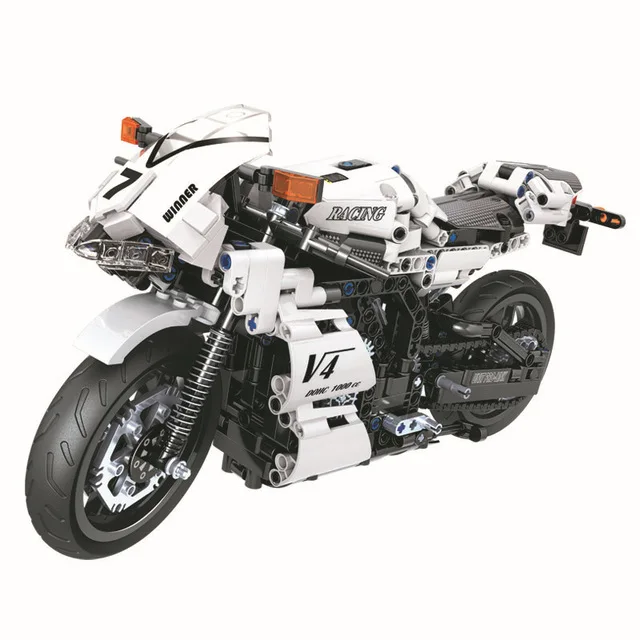 

716Pcs Technic Motorcycles building block Brick Model Bricks Intelligent Toys for Children Compatible with legoingly