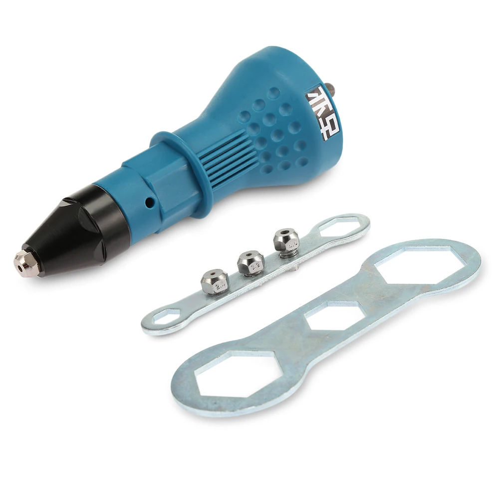

Guye Rivet Gun For Cordless Drill Electric Nut Riveting Tool 4 PCS Nozzles With Different Sizes Z30