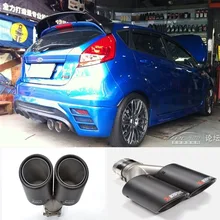 2.36 inch 1 ШТ. АК Стиль Автомобиля Выхлопные трубы Глушитель Трубы для Ford Focus С Углеродного Волокна