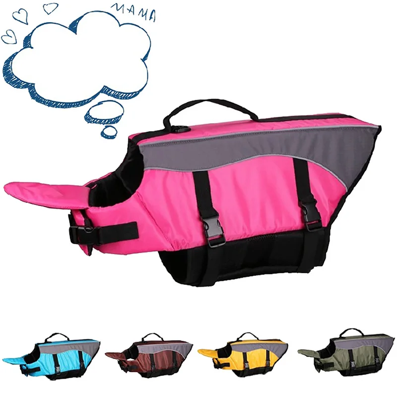 

5 Colors Pet Safety Vest Oxford Dog Life Jacket Summer Safety Clothes Puppy Lifejacket Vest Breathable Pet Swimming Swimwear
