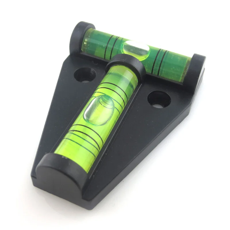 Mini Dual T Spirit Level Bubble Tool for Motor Camper Van Home Trailer Car Use Random Color