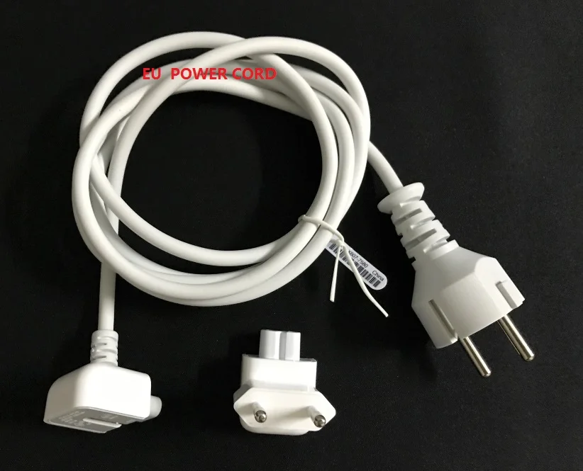 

Europe Eu Plug 1.8M Extension Power Cable Cord +Eu plug for Apple Macbook magsaf Mac pro ipad Air Charger Adapter