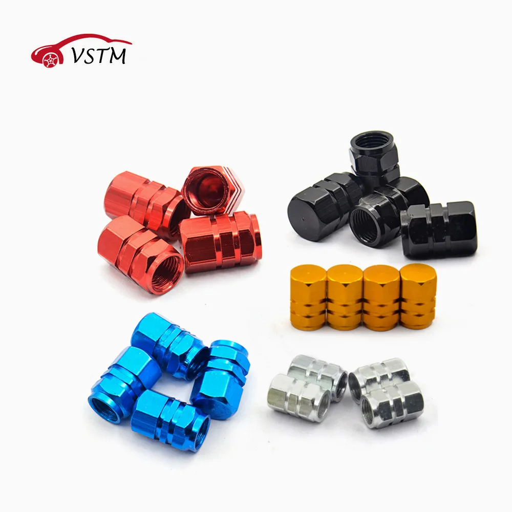 Aluminum Alloy Bicycle Car Wheel Tire Air Cap Dust Proof Cover Valve Stem Tool