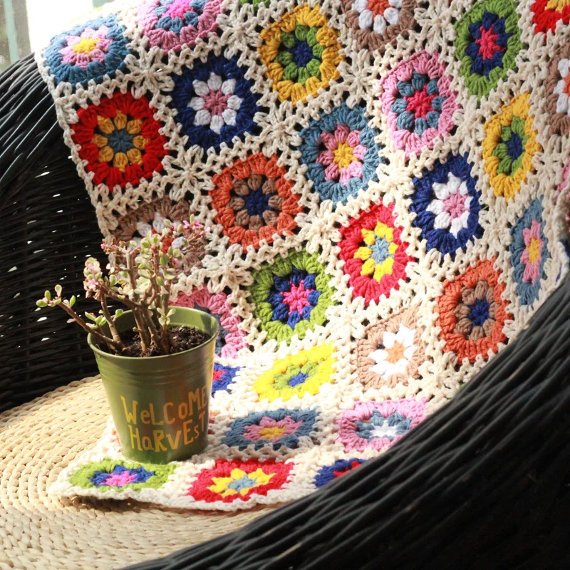 ^Cheap White Daisy Scotland crochet handmade cushion carpet Hand hooked fashion crochet blanket cushion felt pastoral style gift ^Cheap White Daisy Scotland crochet handmade cushion carpet Hand hooked fashion crochet blanket cushion felt pastoral style gift