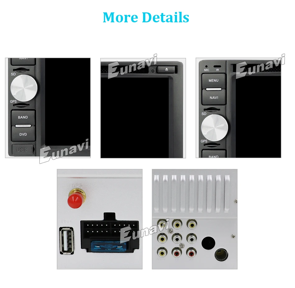 Cheap Eunavi Double 2 Din Car PC DVD player for universal with GPS Navigation MP3 Radio RDS Video country map Bluetooth Mp4 car sterto 21