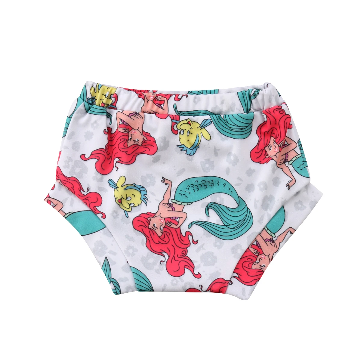 Cartoon Mermaid Baby Girls Shorts Smmer Newborn Infant Baby Girls