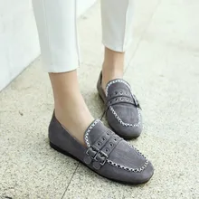 Pxelena/качество мягкой Для женщин S Лоферы для женщин Повседневное комфорт слипоны Женская обувь на плоской подошве квадратный носок Пряжка плоские легкие кожаные туфли Весна 34-43