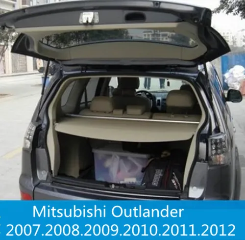 

For Mitsubishi Outlander 2007.2008.2009.2010.2011.2012 Rear Trunk Security Shield Cargo Cover High Qualit Auto Accessories