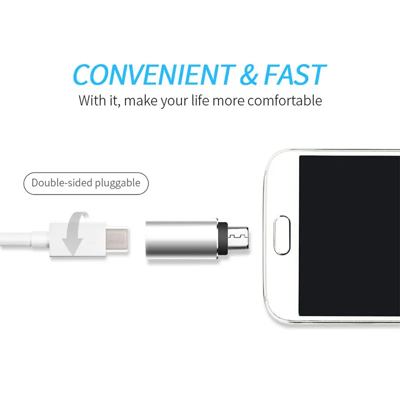 Huawei USB конвертер Type C к Micro для Samsung Xiaomi Honor Macbook Oneplus Nokia|micro usb c adapter|micro to ctype-c micro |