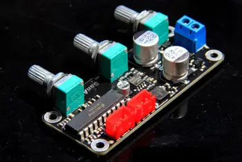 

LM1036N+NJM4580 Tone Tuning HiFi Pre-amp Preamplifier Volume Control Board