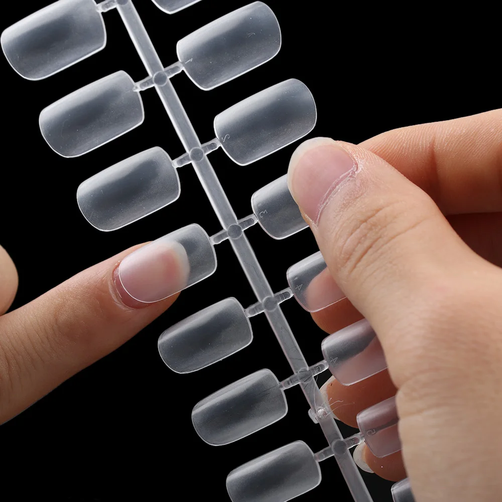 

288Pc/Box Artificial Ultra-thin Transparent Soft Matte Slim Full Cover Nail Patch False Fake Nails Stickers Manicure Tools