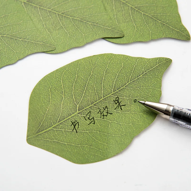 

2018 Hot Sale Office Writing Leaves Style Sticker Post It Bookmark Memo Marker Point Flags Sticky Notes label Decoration
