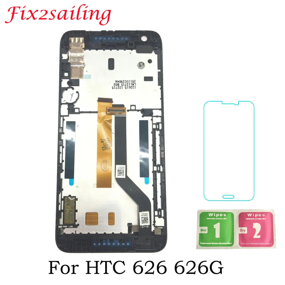 

Super Display Screen For HTC Desire 626 626G LCD Display + Touch Screen With Frame Digitizer Assembly 5 inch Mobile Phone Lcd