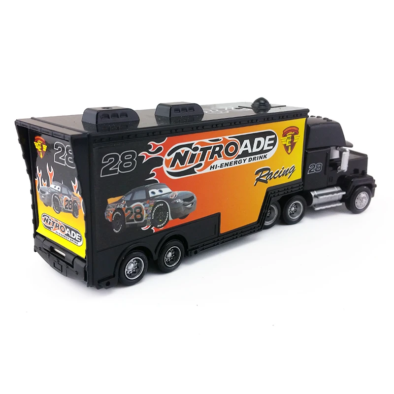 Дисней Pixar Cars Mack Uncle No.28 Nitroade гоночный автомобиль 1:55 литой под давлением