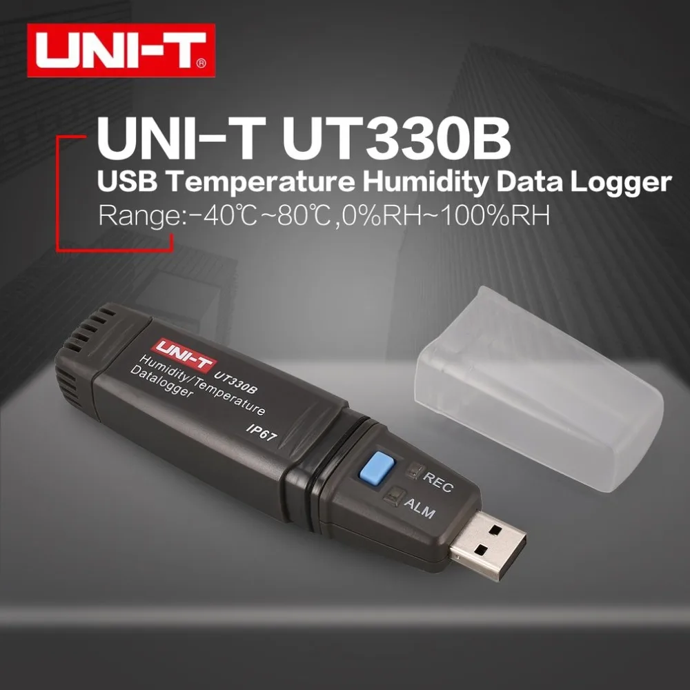 

UNI-T UT330B USB Humidity Temperature Recorder TEMP/RH Data Logger Thermometer Hygrometer Moisture Tester Meter -40 -80 Celsius