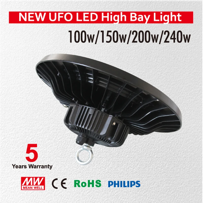 

150W High Bay LED Lighting,Works From 110V to 277V,300W-350W HPS or MH Bulbs Equivalent,Great LED High Bay Lights