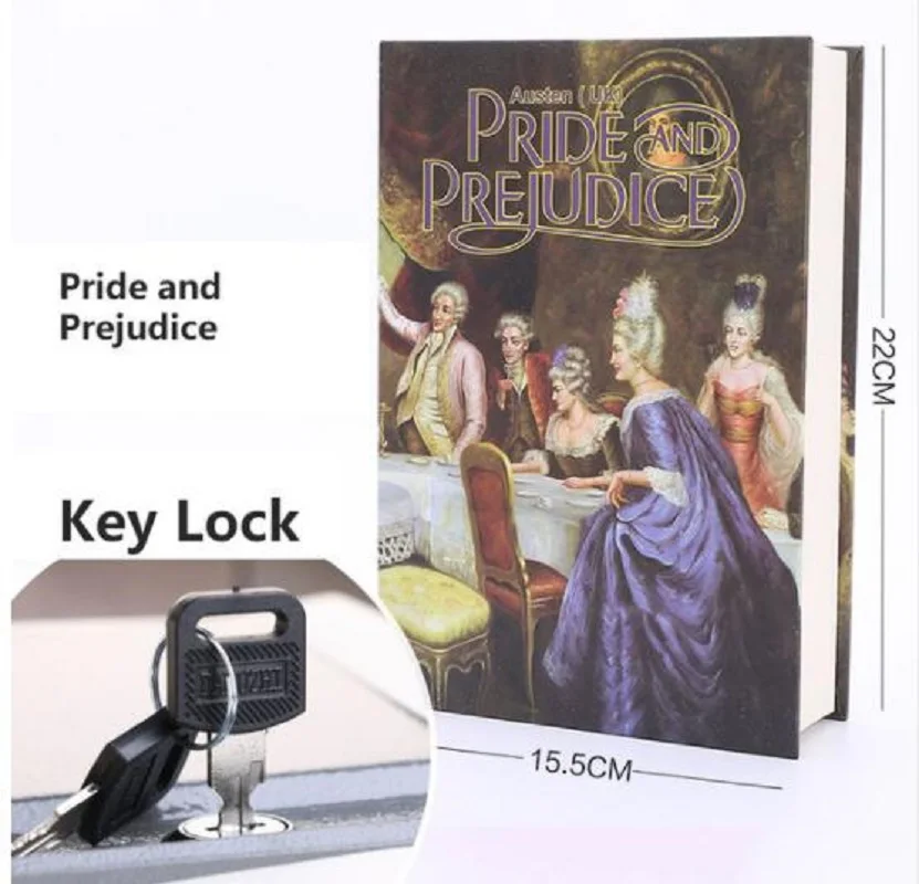 Coded Lock Storage Boxes Metal Cash Secure Hidden Scenery Book Safe Money Box Coin Storage