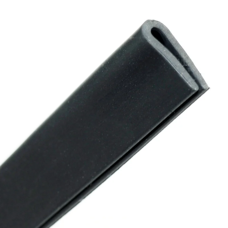 6 м черная формовочная отделка полоса Автомобильная Дверь Защита от царапин защитная крышка для края Краш резиновая уплотнительная полоса анти износ Резиновая полоса