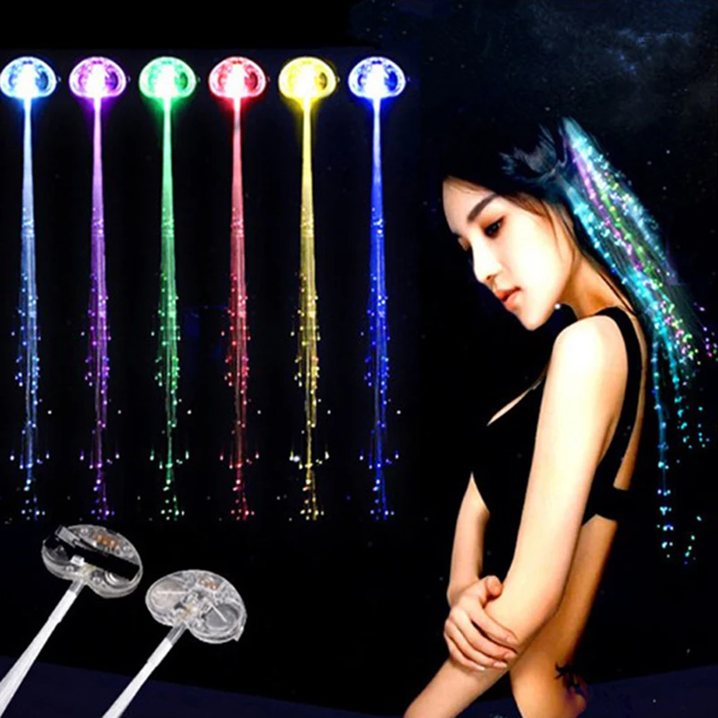 5Pcs LED Flashing Hair Braid Glowing Luminescent Hairpin Novetly Hair