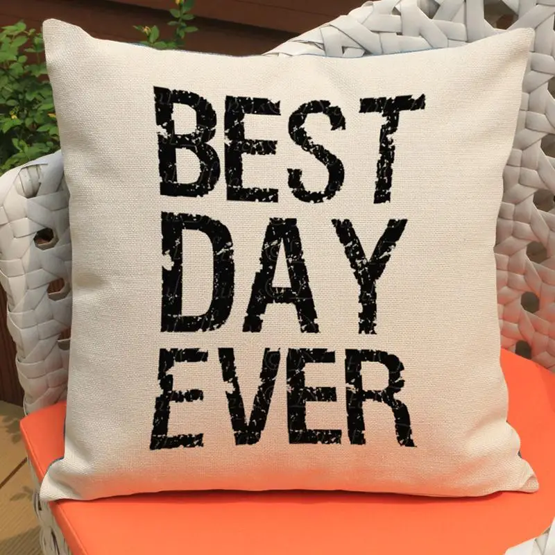 New modern minimalist words best wish series of cushion cover Home