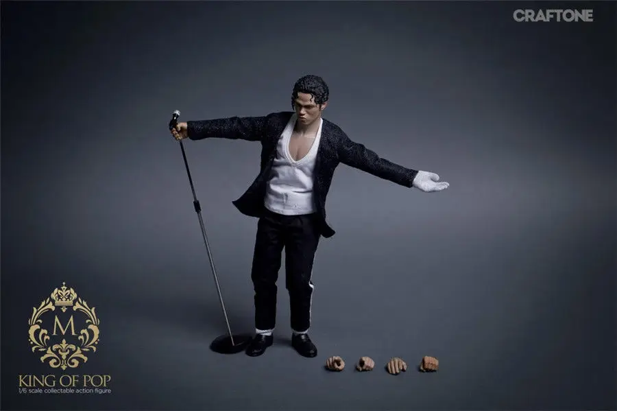 

CRAFTONE 012 1/6th Billie Jean King of Pop Michael Jackson 12inch Collectible Action Figures Cheap shipping fee to global