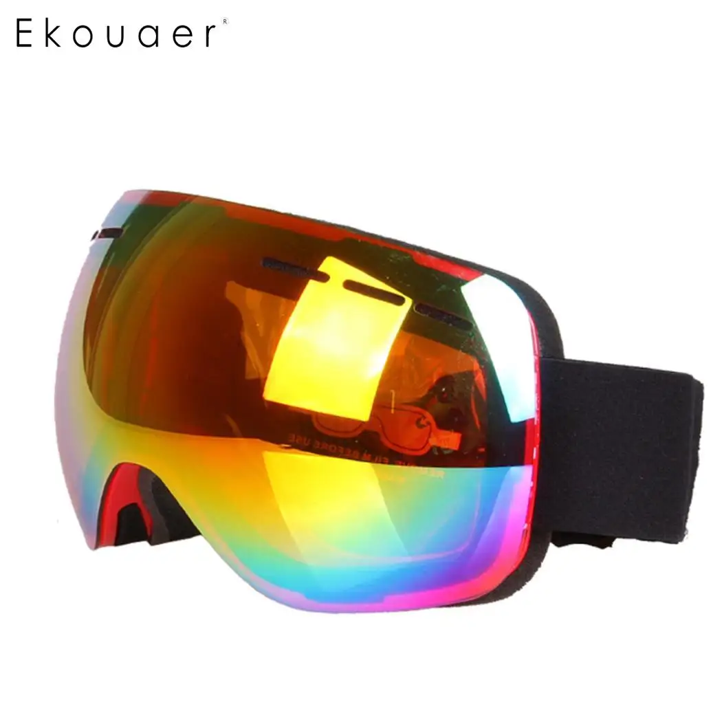 Лыжные очки двухслойные UV400 противотуманные лыжные для катания на лыжах