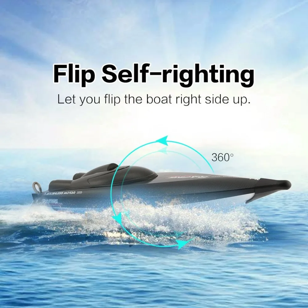 Feilun FT011 65 см 2 4G 2CH RC 55 км/ч скоростная гоночная лодка с системой водяного