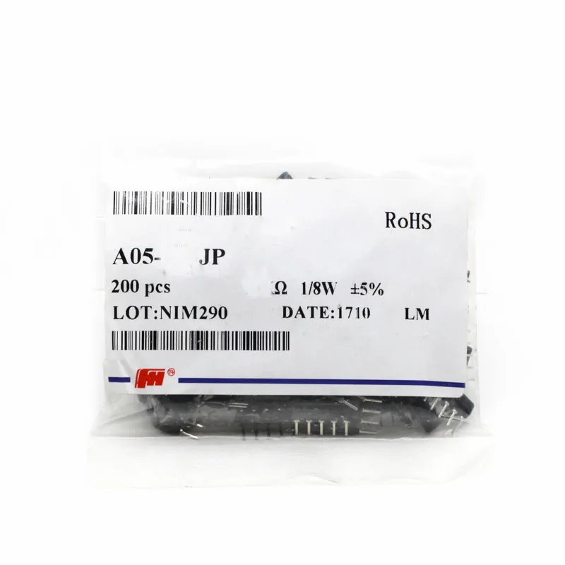 200pcs Array резисторы 1/8W 5% Φ сеть 5Pin 100R до 1M Ohm|array resistor|array ledarray cctv |