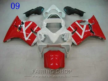 

Red White Fairings for Honda CBR 600 F4i 2003 2002 2001 cbr 600F4i 01 02 03 Injection mold Fairing kit ll113