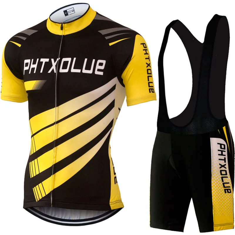 Phtxolue Cycling Clothing Cycling Sets Bike Clothing/Breathable Men Bicycle Wear Spring Summer Short Sleeve Cycling Jerseys sets