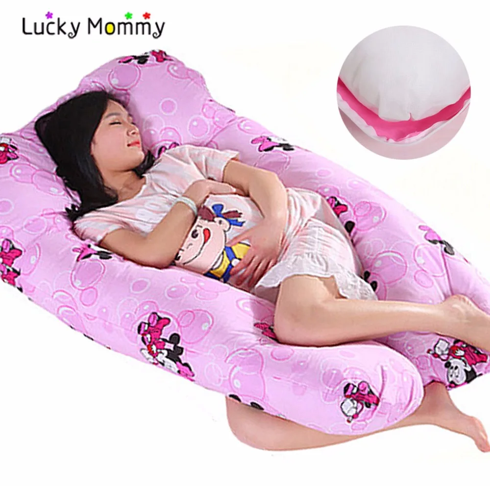 

17 Styles Cotton Waist Support Pillows Comfortable U-shaped Maternity Body Pillow for Pregnant Women Side Sleeping Pillow